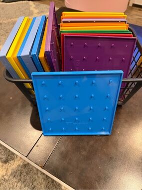 EAI Educational Peg Board with Colorful Set of 23